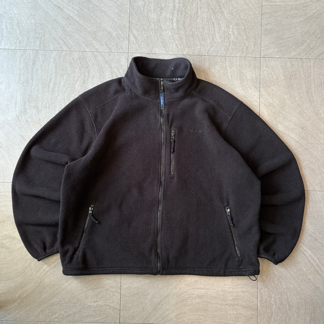 90s L.L.bean 90년대 생산 엘엘빈 블랙 신칠라 플리스 자켓 상품이미지1