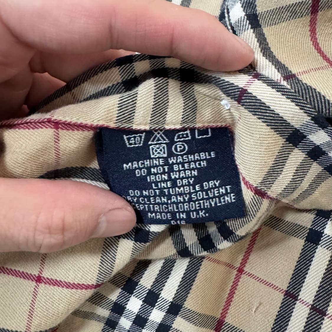 정품 버버리 노바체크 베이지 셔츠 상품이미지6