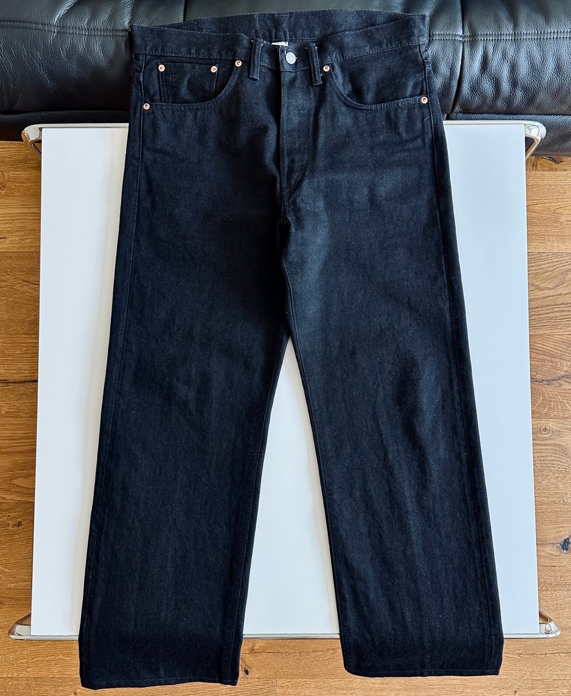 RRL 빈티지 파이브포켓 블랙 온 블랙 진 34 신품 (사이즈 교환) 상품이미지2