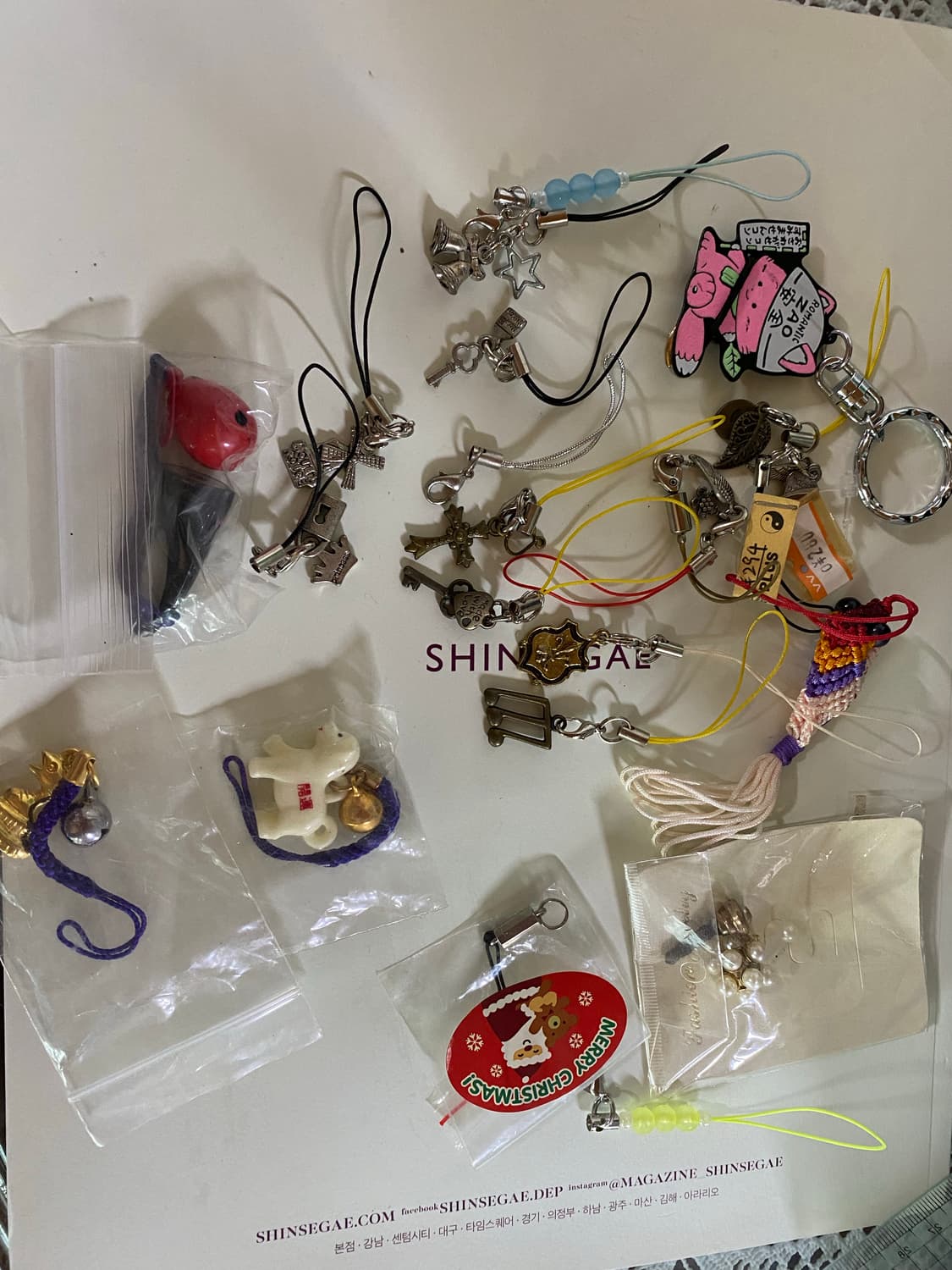 핸드폰 스트랩 키링 일괄 상품이미지1