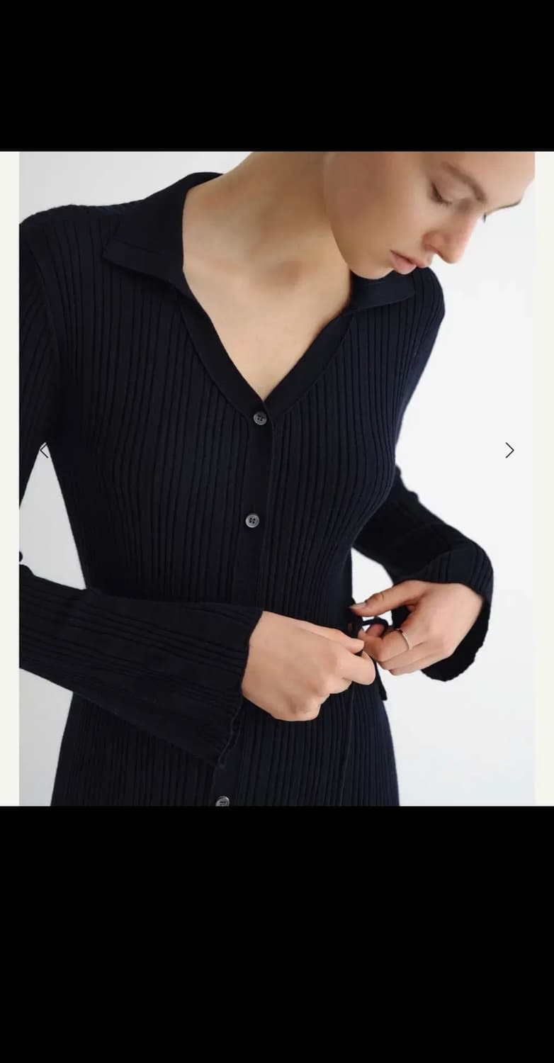 시에 sie 엘리 리브드 드레스 25fw 상품이미지2