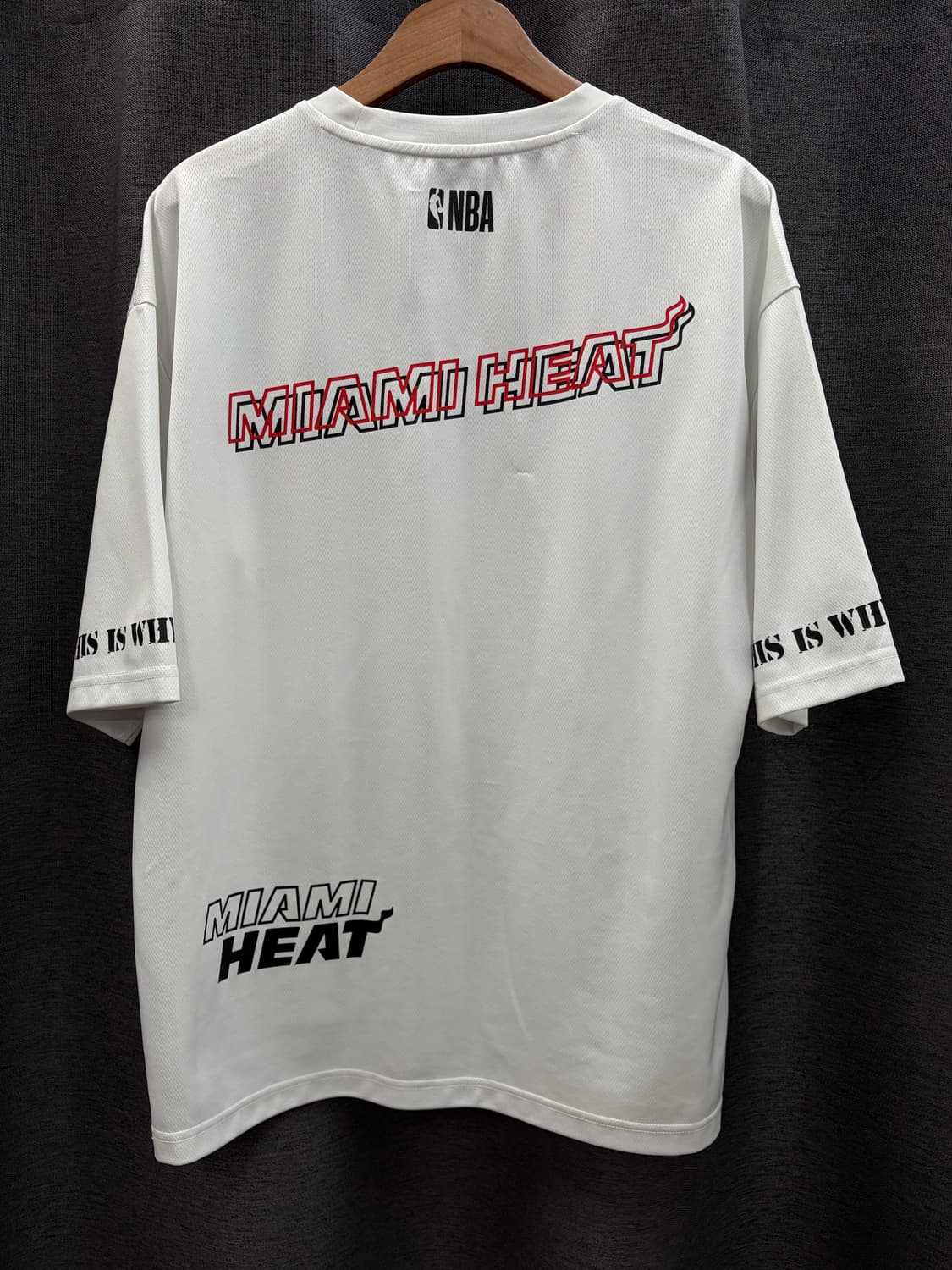 NBA 90s 마이애미 히트 로고 반팔 매시 티셔츠 상품이미지2
