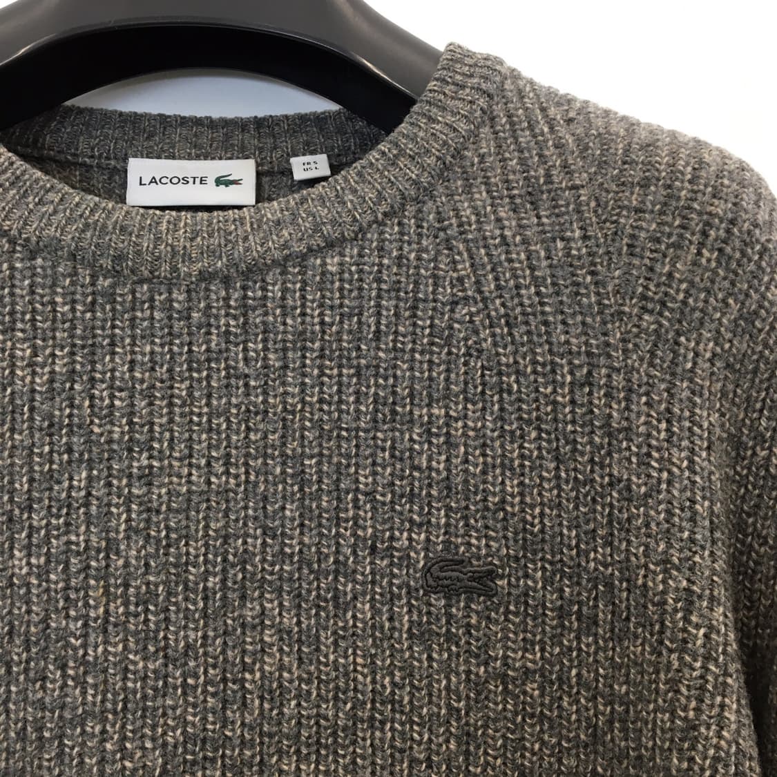 라코스테 패치로고 울 100% 연사하찌니트 105  상품이미지2