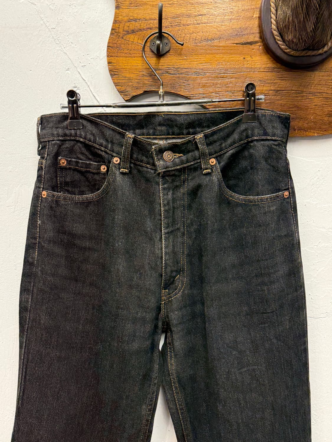 90s Levi's 616 Straight Black Denim Pant 상품이미지6