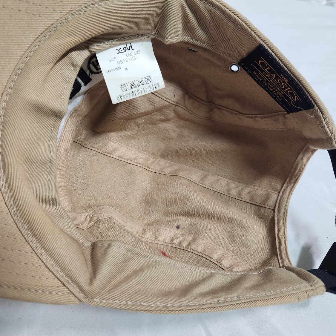 H521 [F] X Girl 엑스걸 Japan 캠프캡 모자 상품이미지5