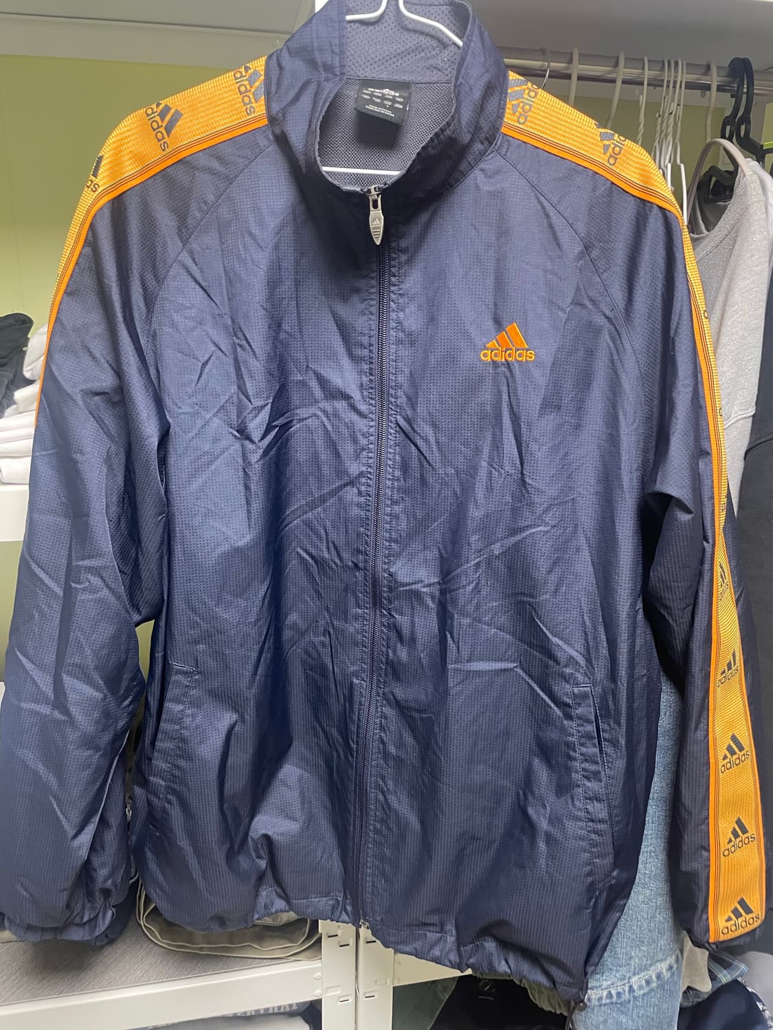 아디다스 네이비 바람막이 L 상품이미지1
