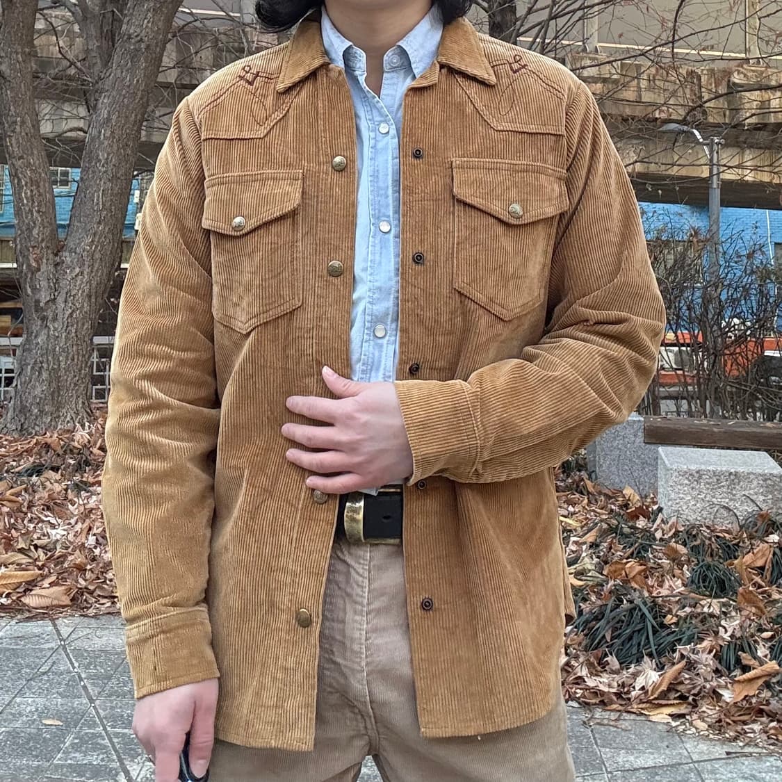 80s USA 리 Lee Separate-Lees 코듀로이 웨스턴 자켓 상품이미지3