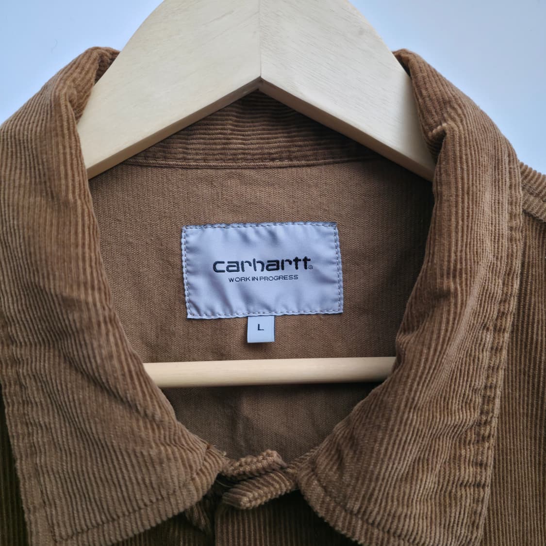 [L] 칼하트 WIP 브라운 코듀로이 셔츠 자켓 상품이미지5