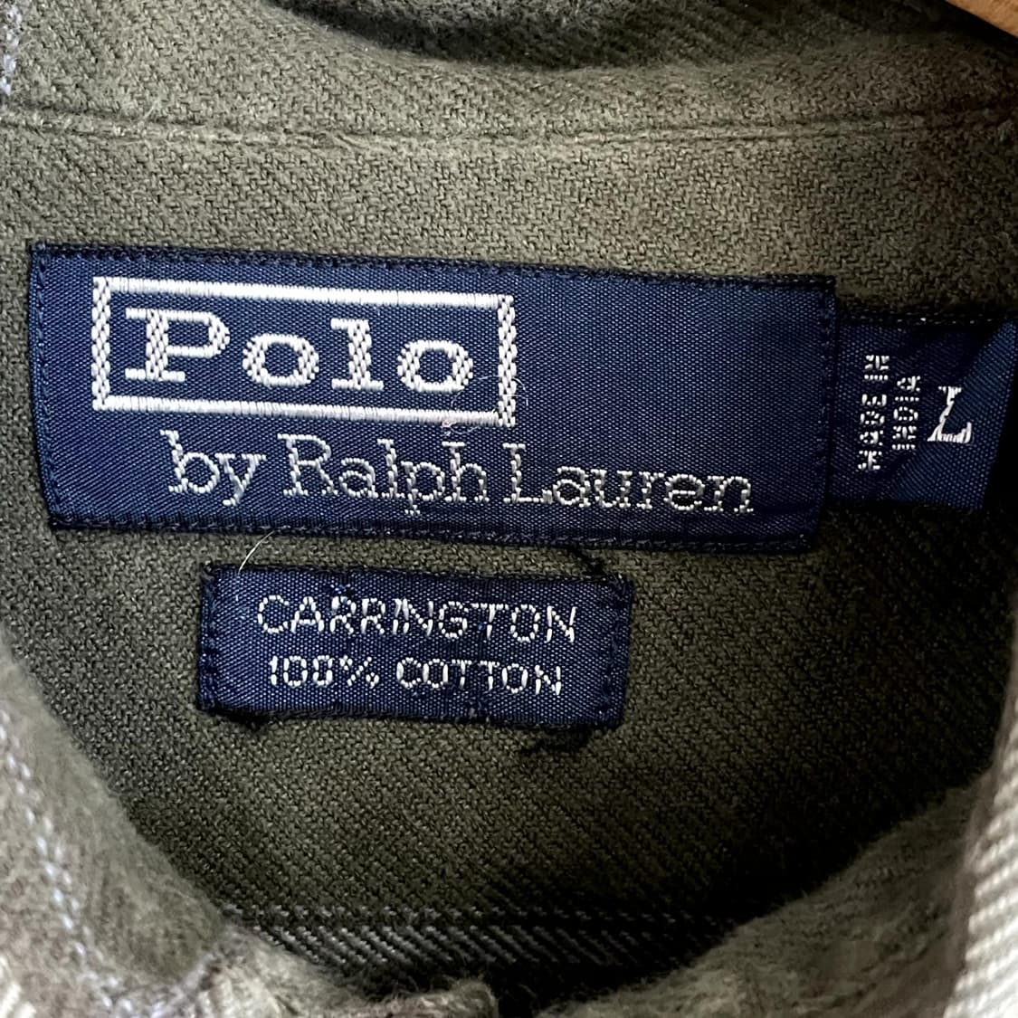 RALPH LAUREN CARRINGTON FLANNEL CHECK PLAID WORK SHIRT (100-105) 상품이미지2