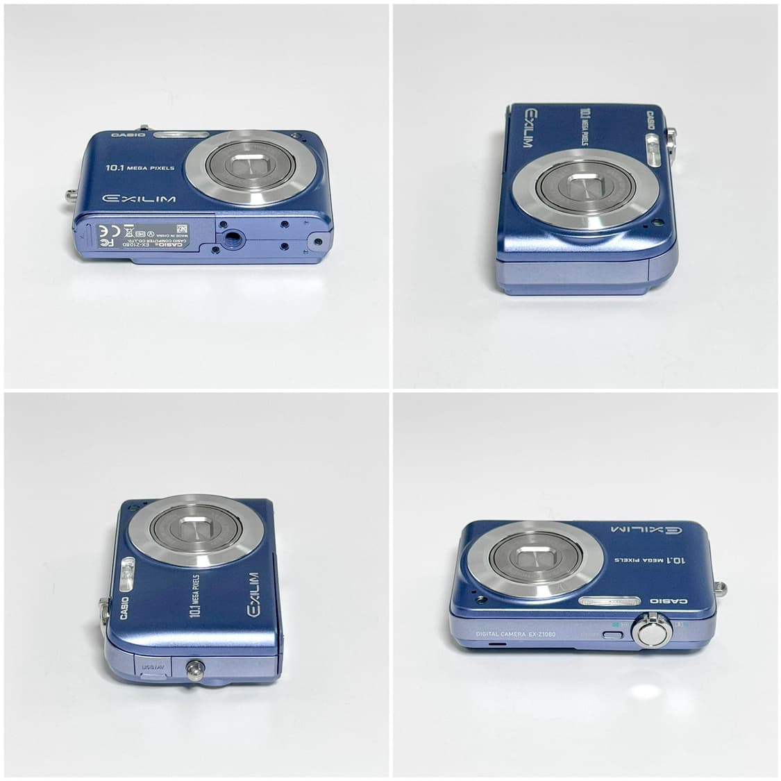 카시오 엑슬림 EX-Z1080 베이비블루 빈티지디카 상품이미지4