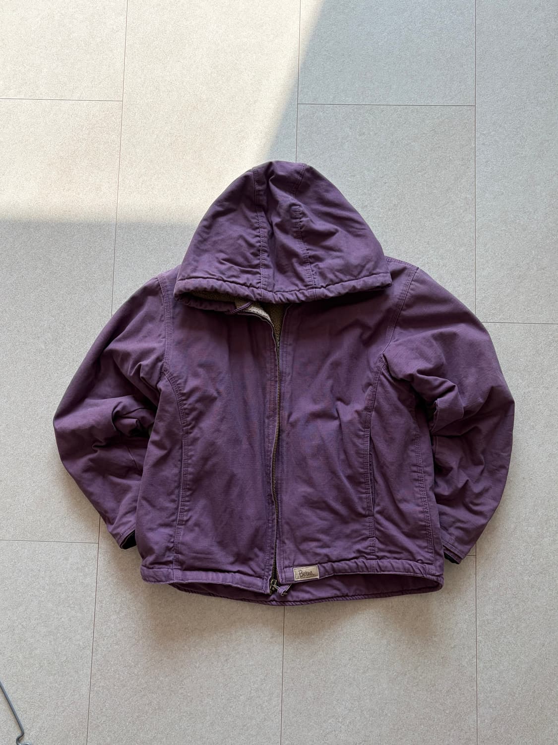 베르네 퍼플 면 후드 야상 점퍼 미국 빈티지 워크자켓 상품이미지6