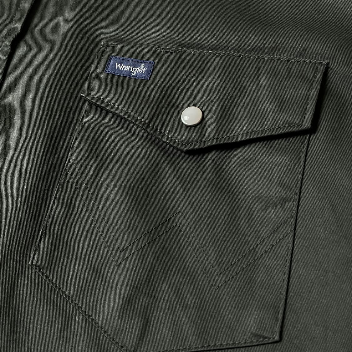 WRANGLER 랭글러 빈티지 딥그린 웨스턴 코튼셔츠 A00379 상품이미지4