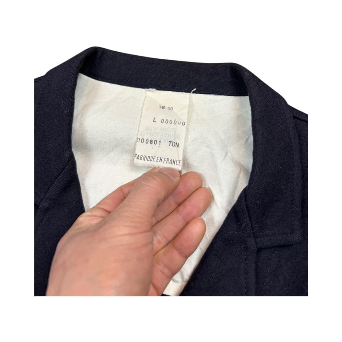 S) 빈티지 프렌치 네이비 3버튼 패치 워크자켓 OJ-036 상품이미지3
