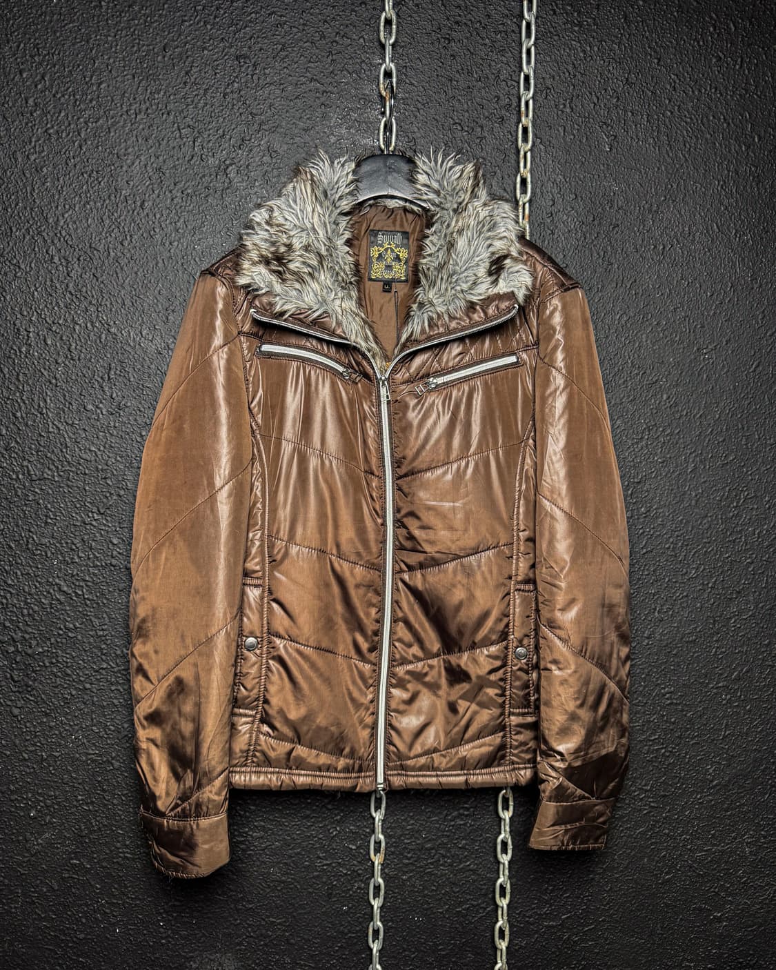 Spinath - Fur Lined Quilted Jacket  브론즈  상품이미지6