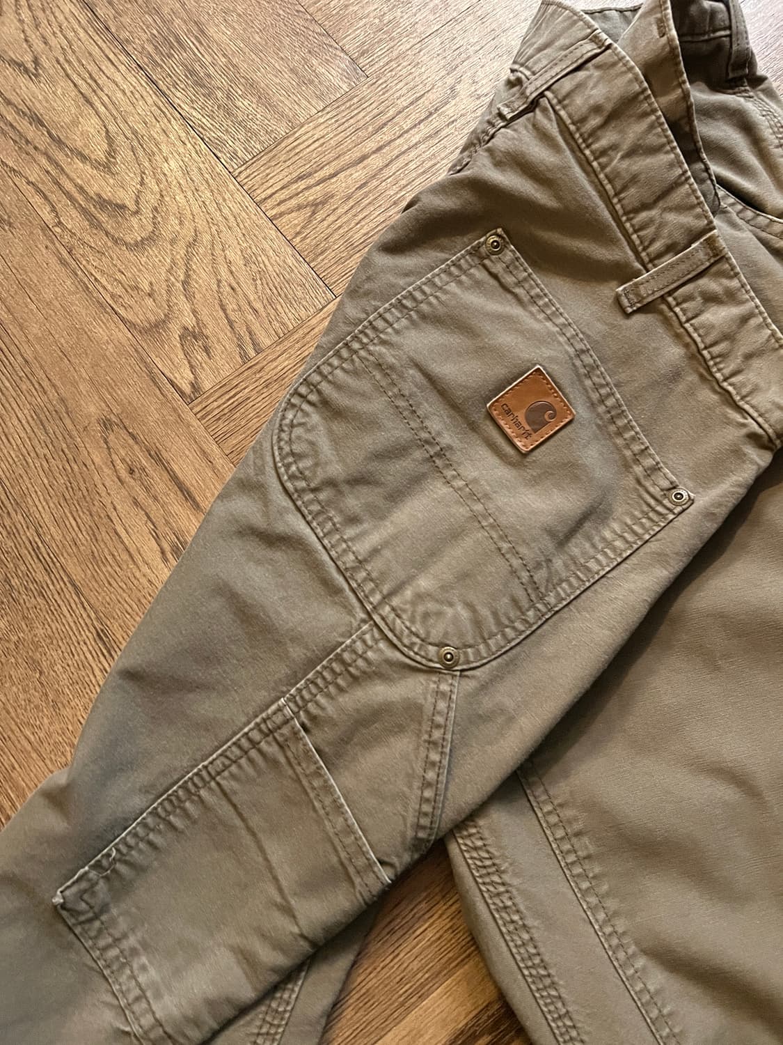 [34]칼하트 USA 덩가리핏 라이트브라운 더블니 워크 팬츠 상품이미지7