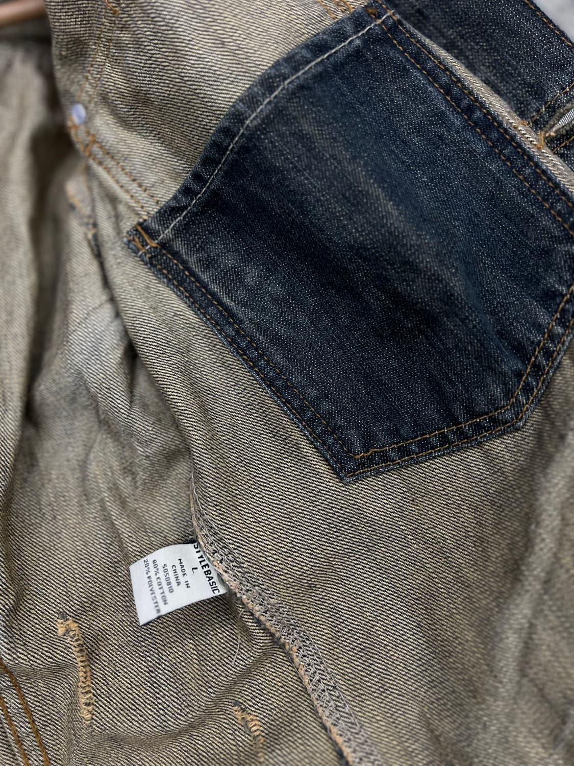 스티치워싱 다크 청자켓 상품이미지7