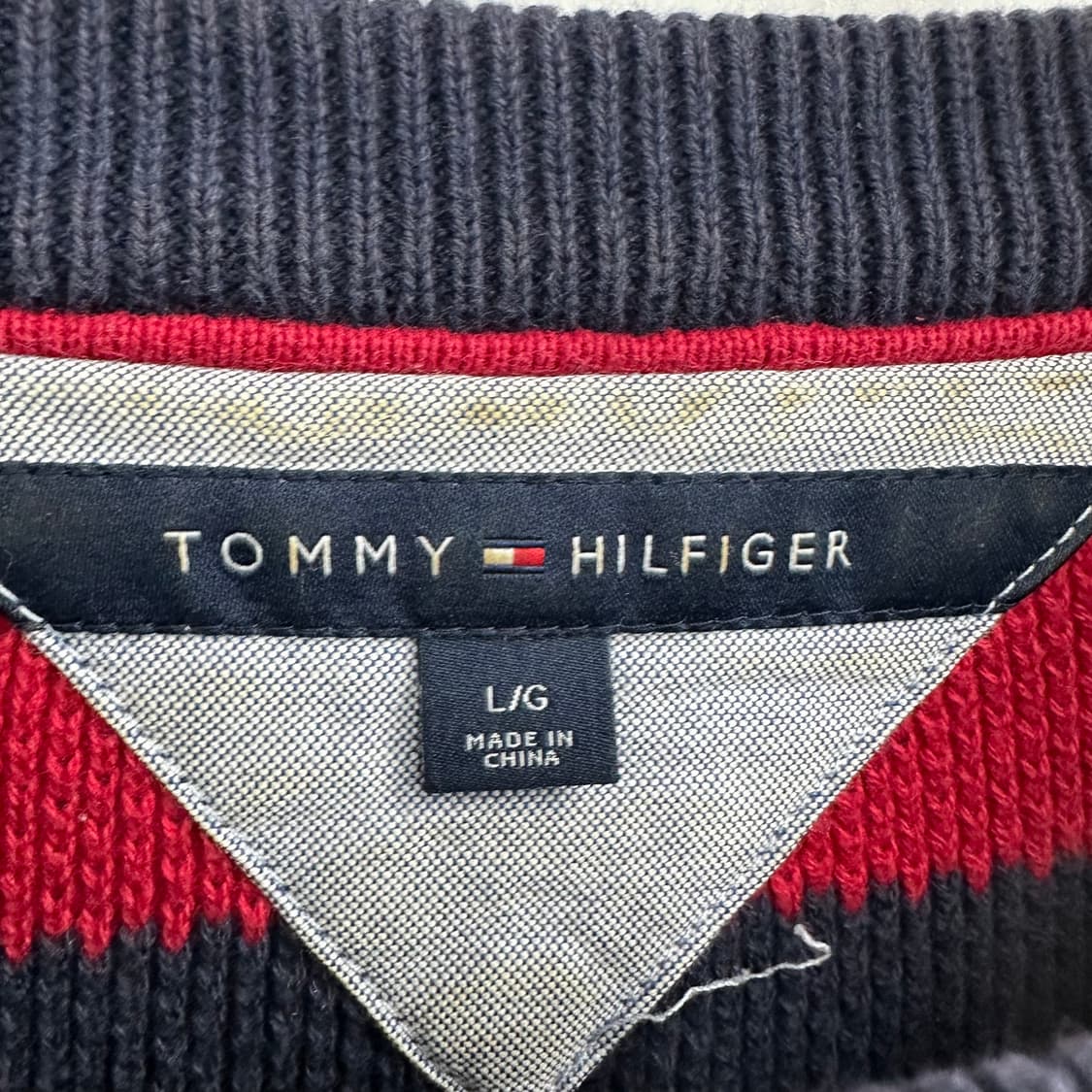 100 타미힐피거 남자 스트라이프 니트 상품이미지3