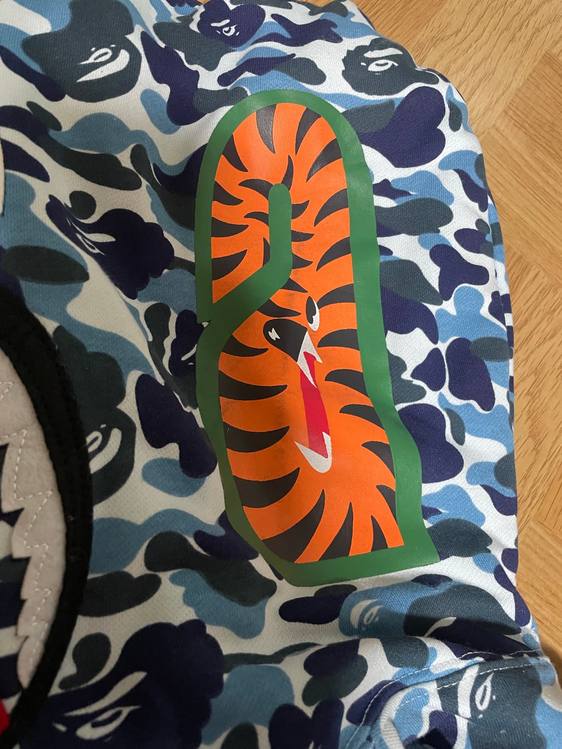 베이프  후드집업 블루 상품이미지3