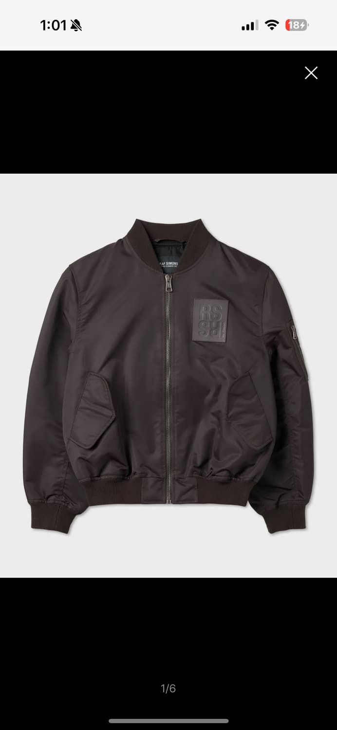 라프시몬스 로고 봄버 자켓 36 상품이미지1