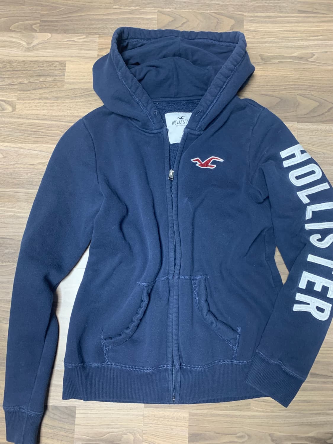 홀리스터 후드집업,S,네이비 상품이미지4