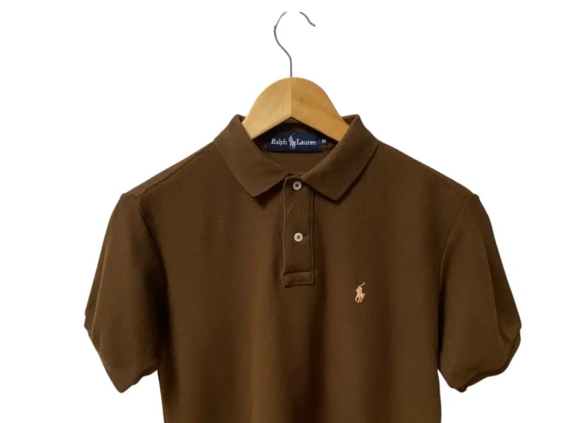 폴로 랄프로렌 브라운 살구색 포니 pk티 M 상품이미지2