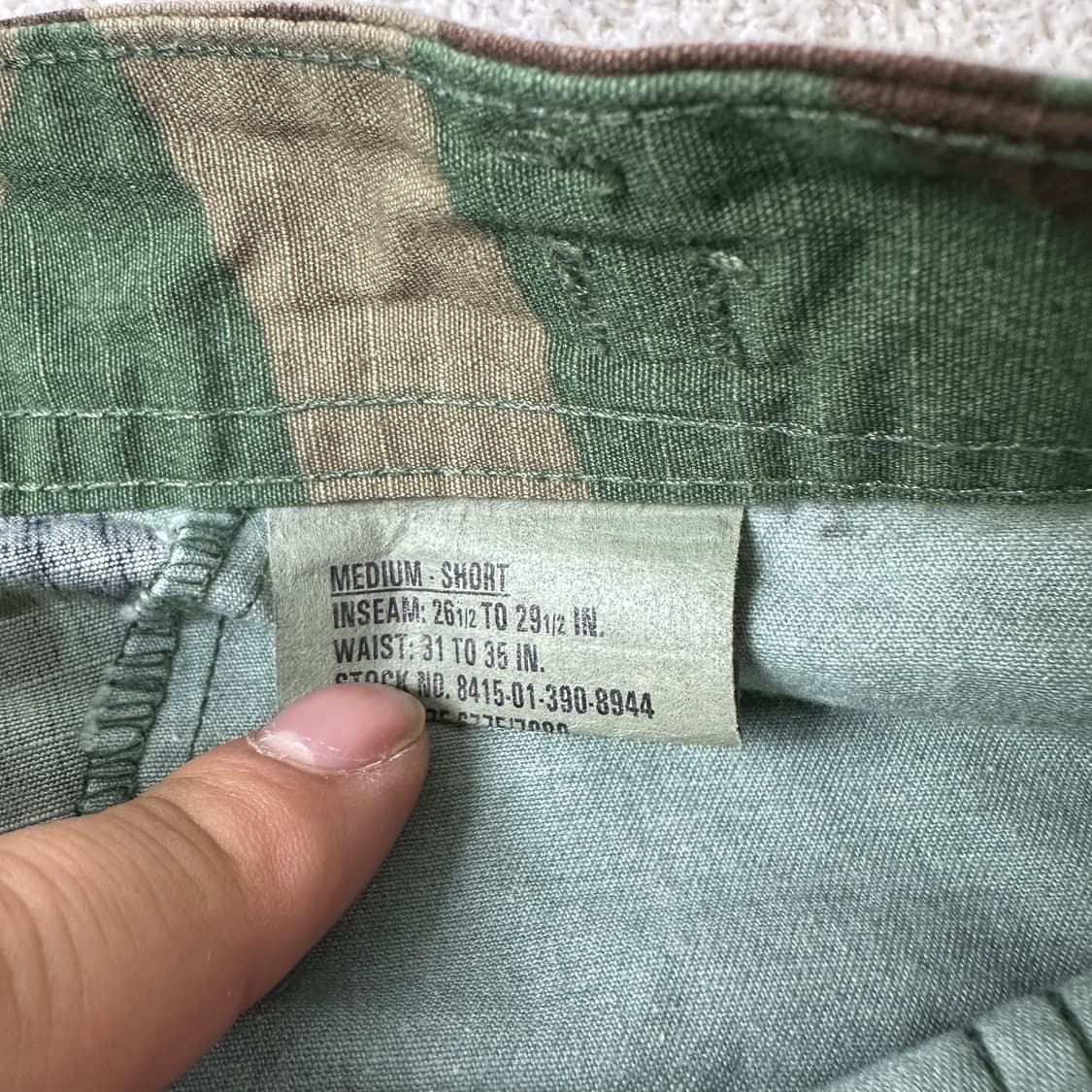 34 90s BDU 군용 밀리터리 카모 카고 팬츠 상품이미지3