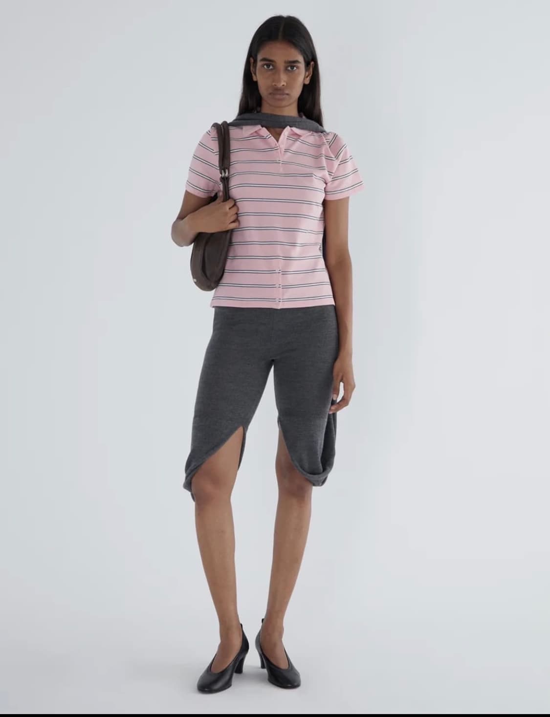 (XS,S,M) 팔로마울 Julieta 스트라이프 폴로/ 핑크 상품이미지1