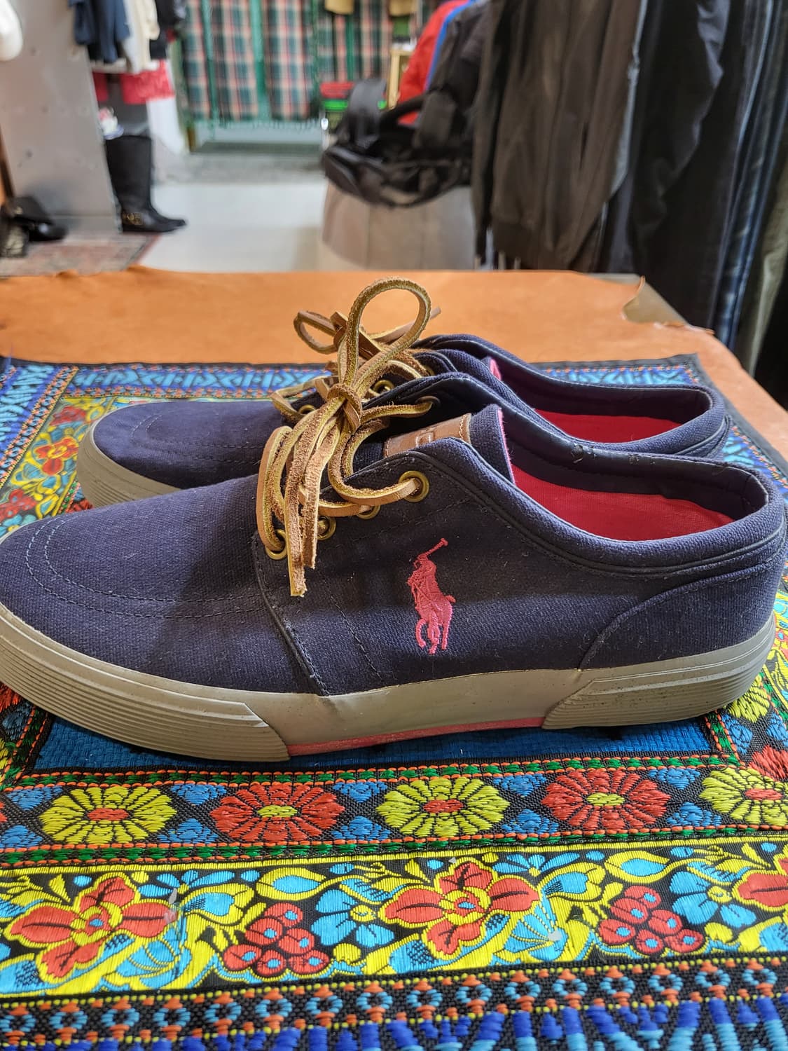 폴로랄프로렌 팩슨 로우 캔버스 스니커즈 상품이미지3