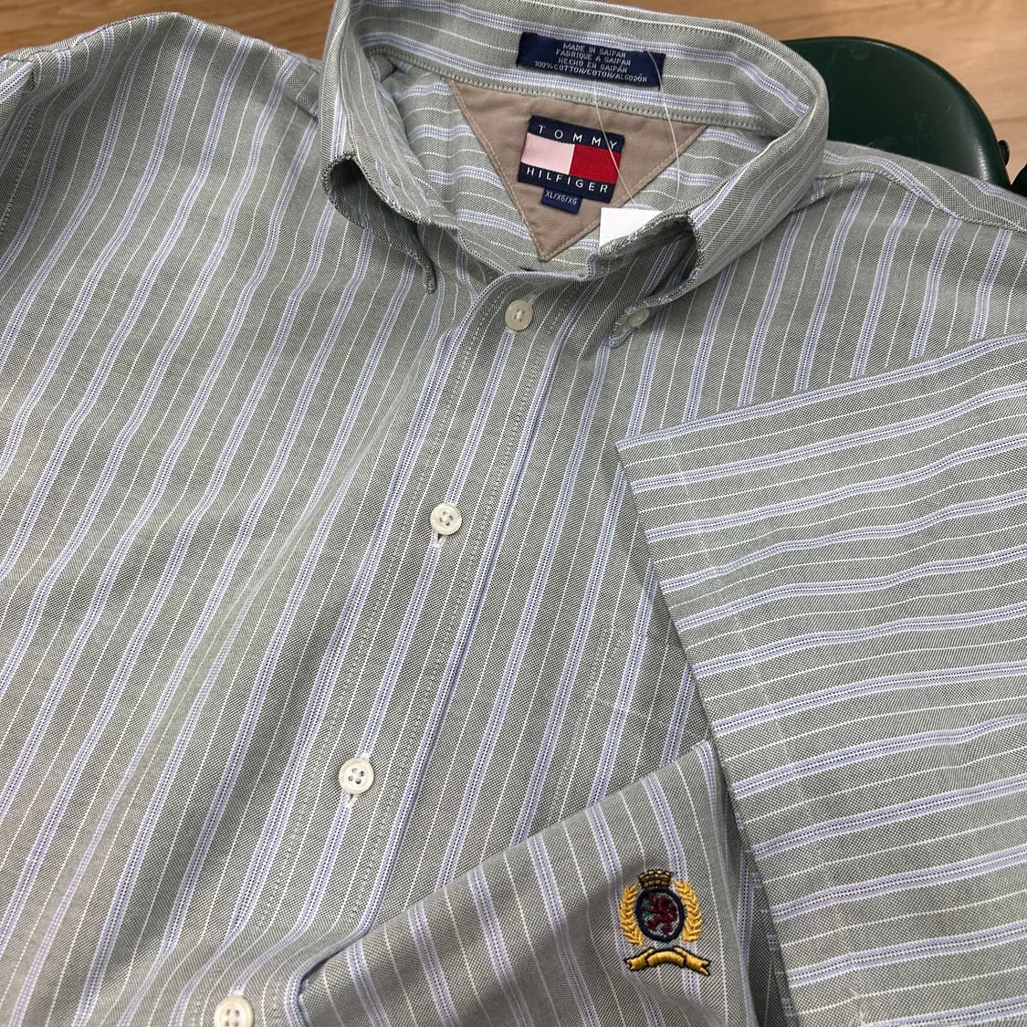Tommy Hilfiger Logo Stripe Shirts 상품이미지1