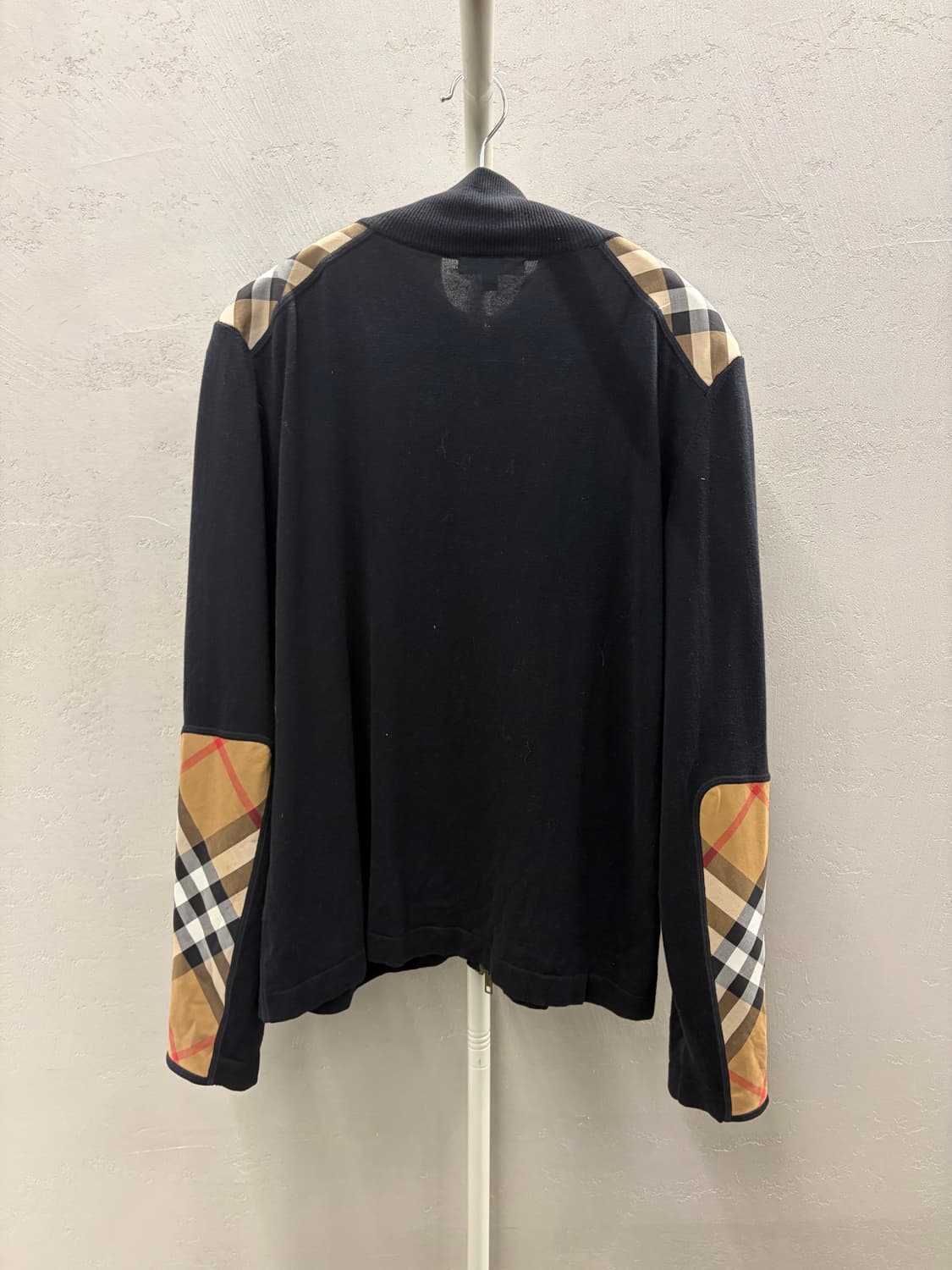 버버리 코튼 블렌드 체크 트랙 자켓 XL 상품이미지7
