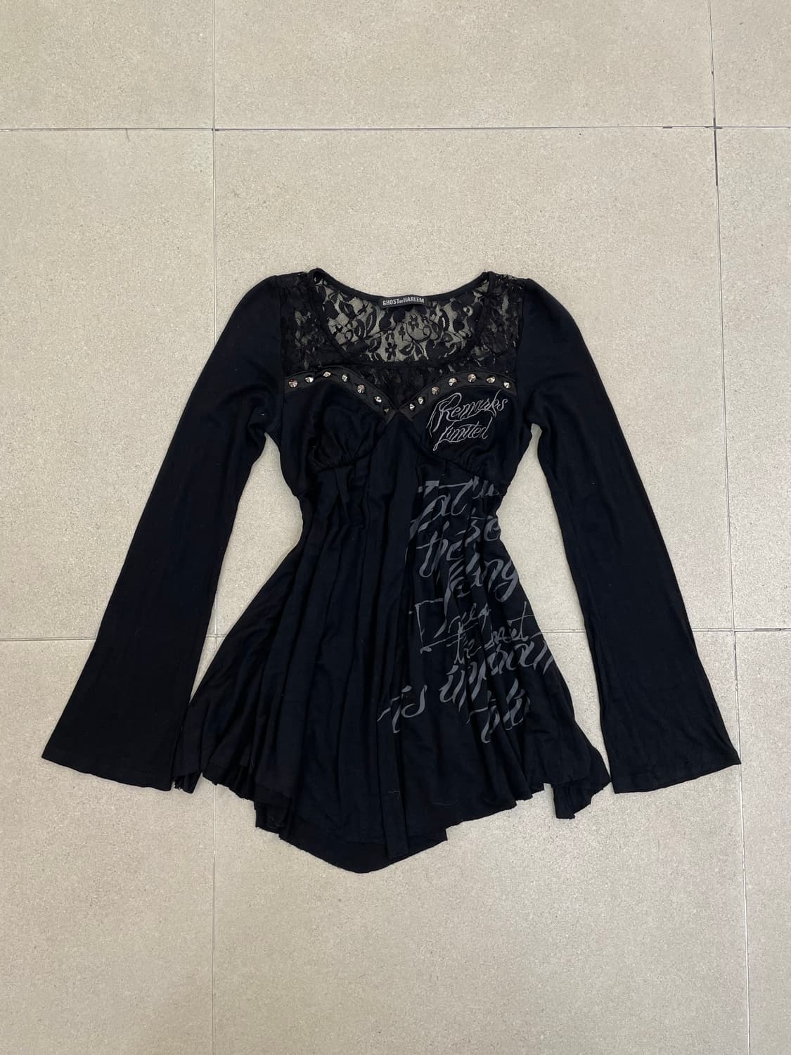 고스트오브할렘 레이스 스터드 롱슬리브 상품이미지1