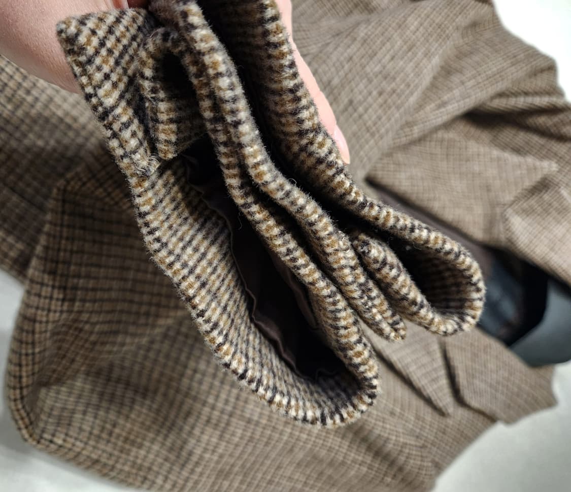 OZOC 더블버튼체크울코트 상품이미지5