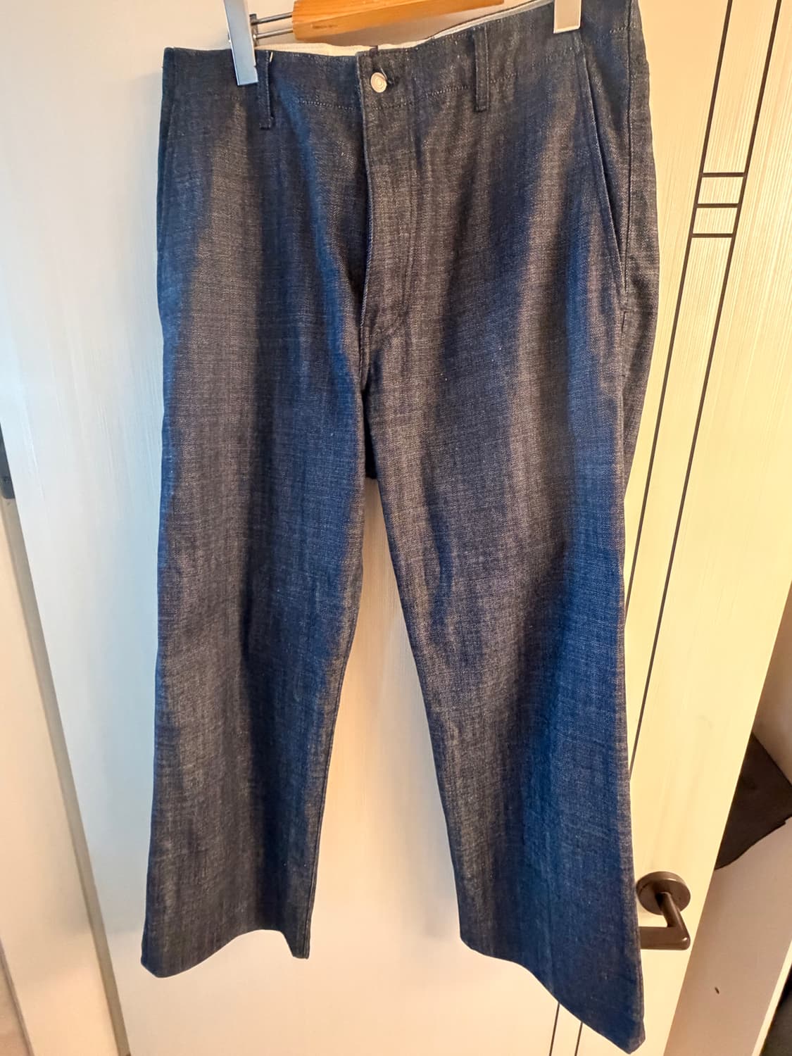 포터리 ONE WASHED WIDE DENIM INDIGO 3사이즈 상품이미지1