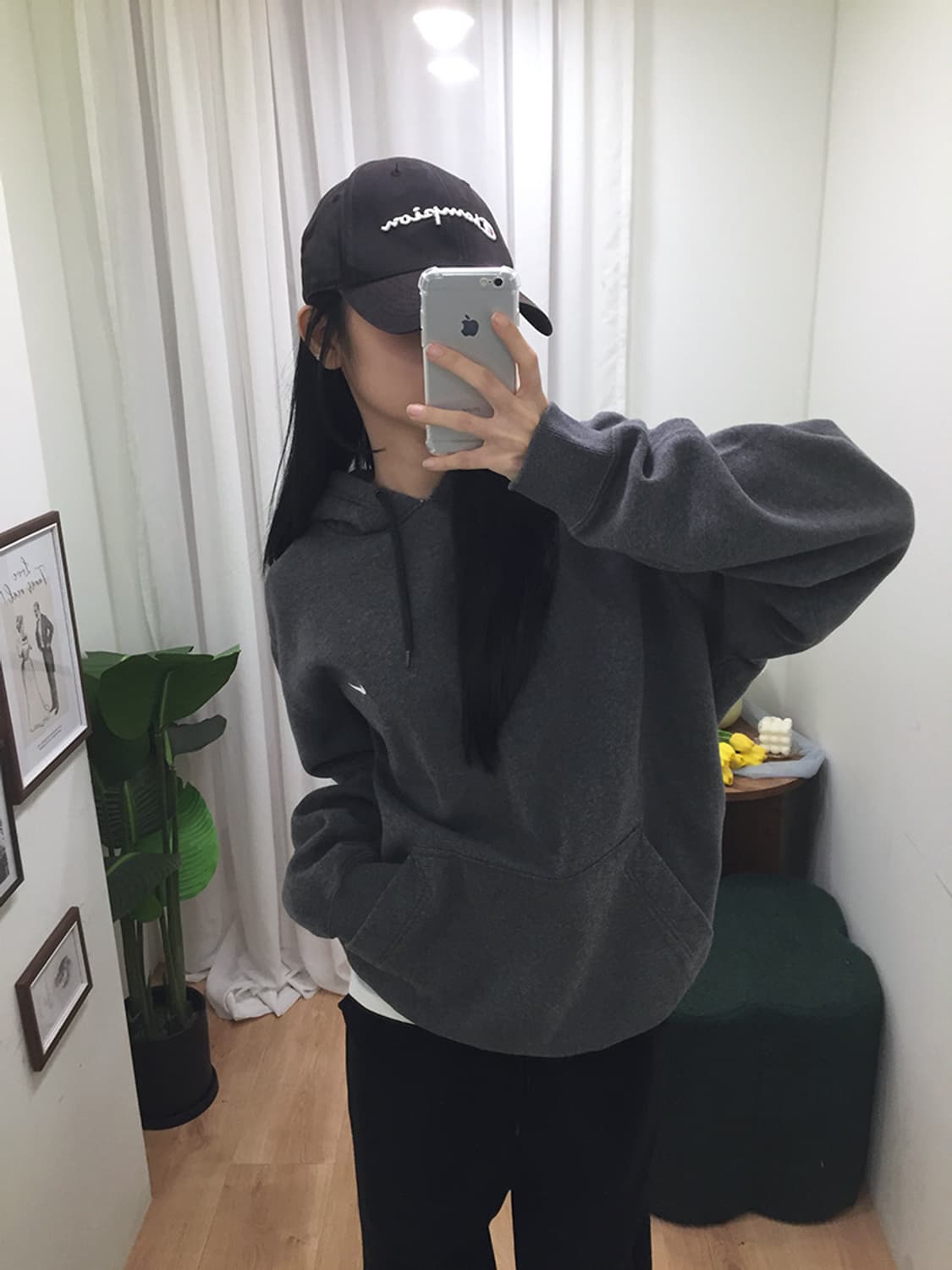 공용 나이키 기모 후드티 100 상품이미지1