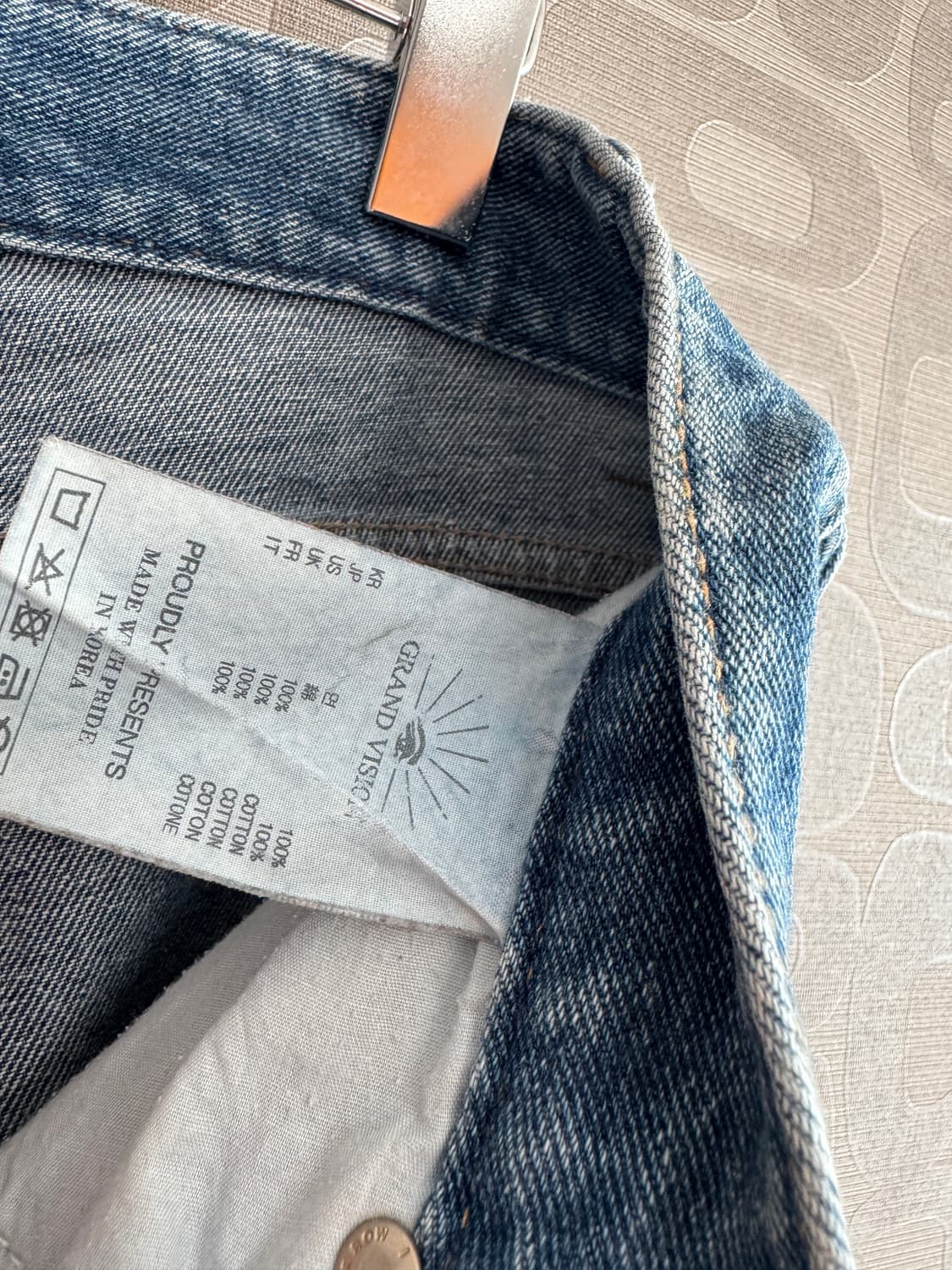 Grand Vision 그랜드 비전 워시드 데님 청바지 팬츠 M 상품이미지7