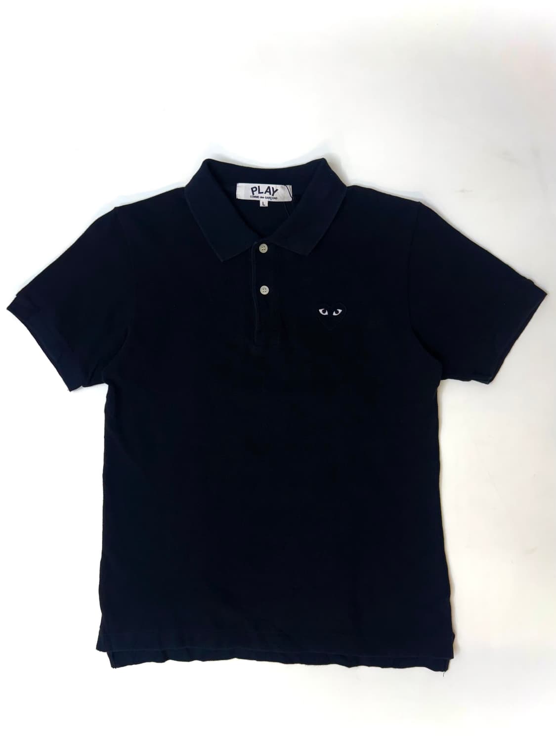 Comme des Garcons 꼼데가르송 블랙 하트 와펜 PK 반팔티 상품이미지2