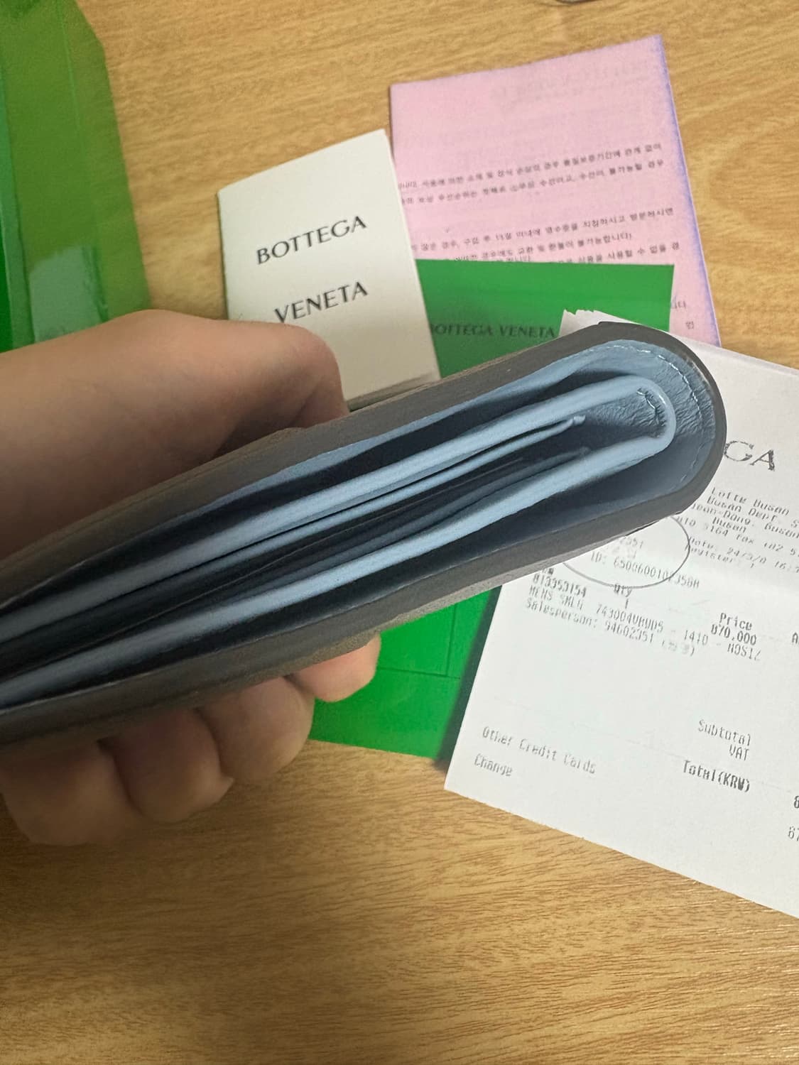 보테가베네타 카세트 반지갑 새상품 상품이미지3