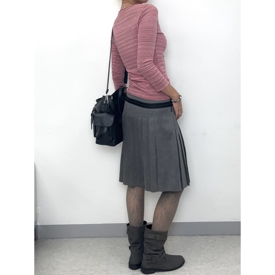 빈티지 핑크 가디건 상품이미지3