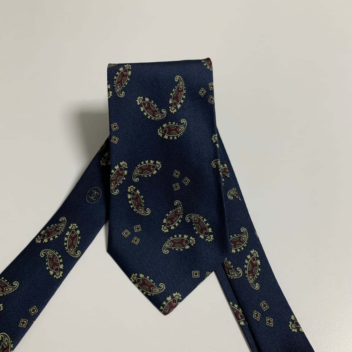 샤넬(CHANEL) 페이즐리 명품넥타이 최상급 A+ 100실크 클래식룩 상품이미지3