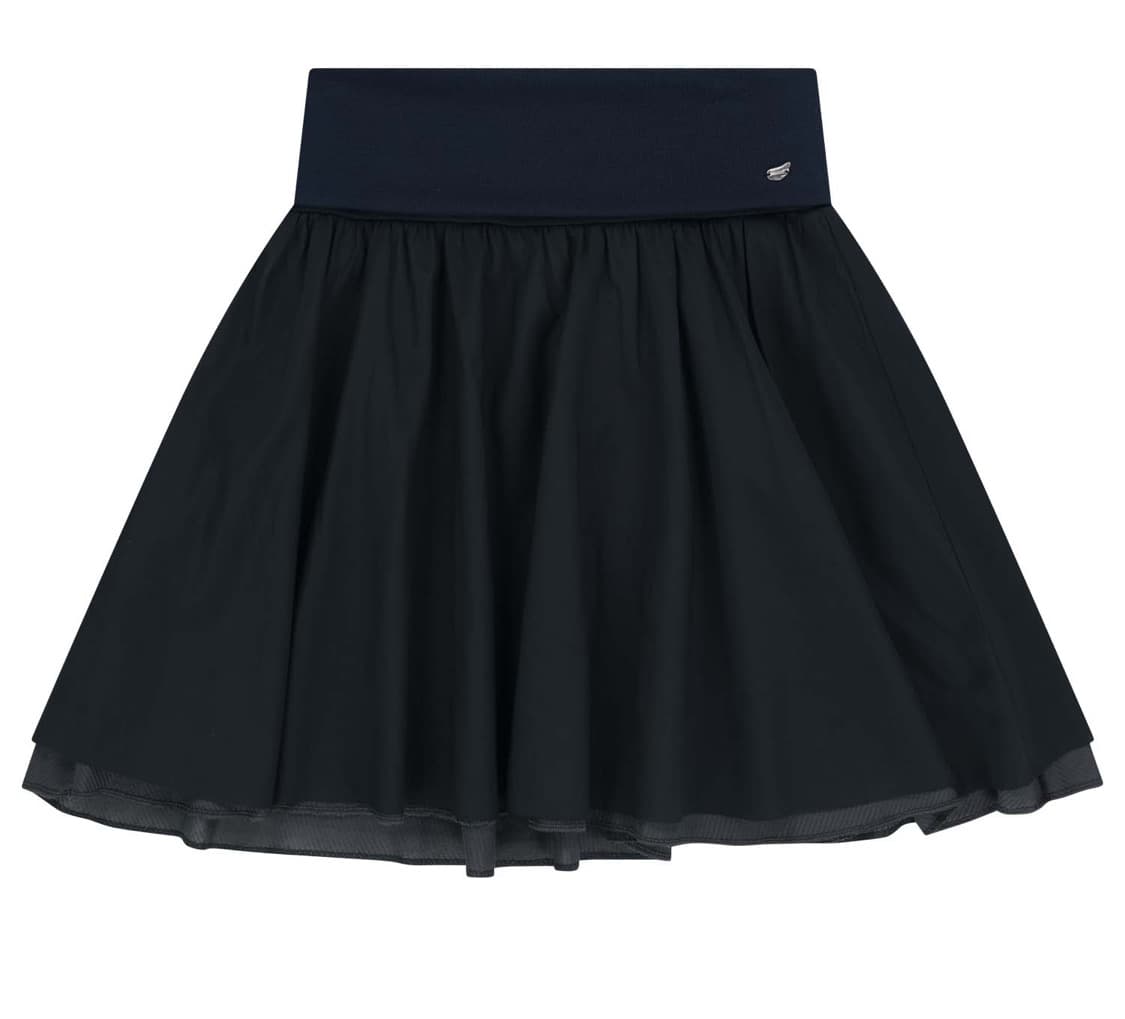 코이세이오 더블 셔링 스커트 네이비 상품이미지1