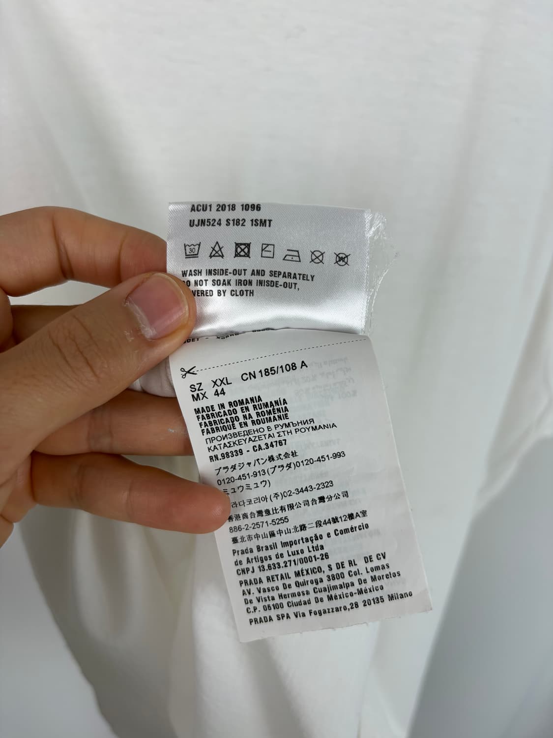 a572) 18fw 프라다 팜 트리 그래픽 반팔티셔츠 상품이미지9