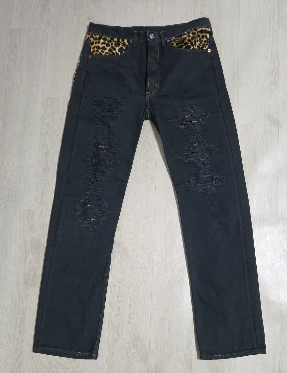 (착샷) 리바이스 501 호피진 레오파드 데님 상품이미지1
