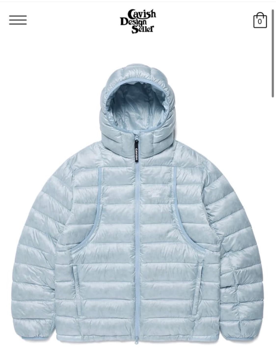 카비시 경량패딩 L사이즈 팝니다 상품이미지1