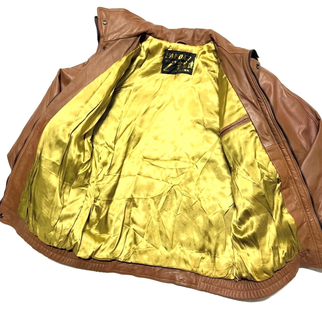 PAFDA - 레더 봄버 자켓 상품이미지4