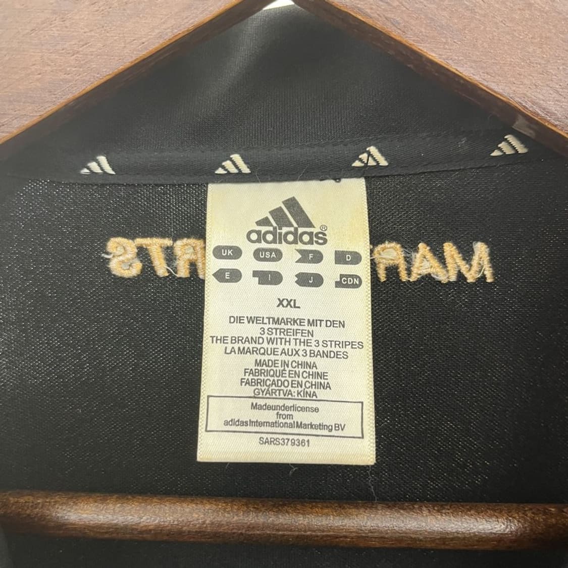 아디다스 빈티지 마샬아츠 검골 져지 집업 XXL C10389 상품이미지5