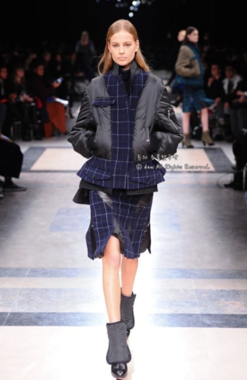 사카이 런웨이 울 모직 패딩 겨울 스커트 상품이미지1