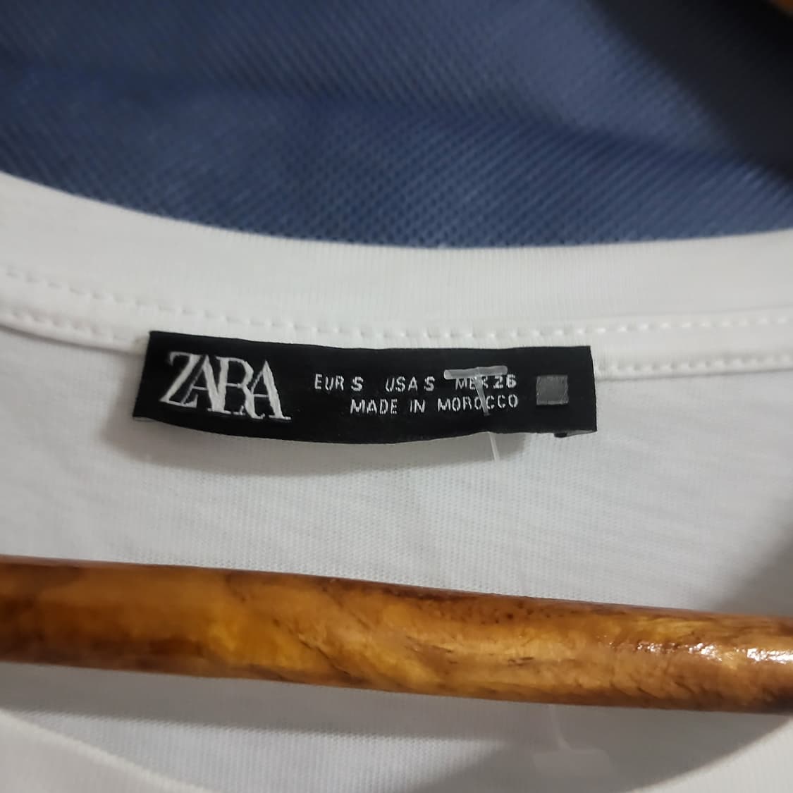 새상품 자라 ZARA 소매 스트라이프 셔링 여자 반팔 티셔츠 100 상품이미지6