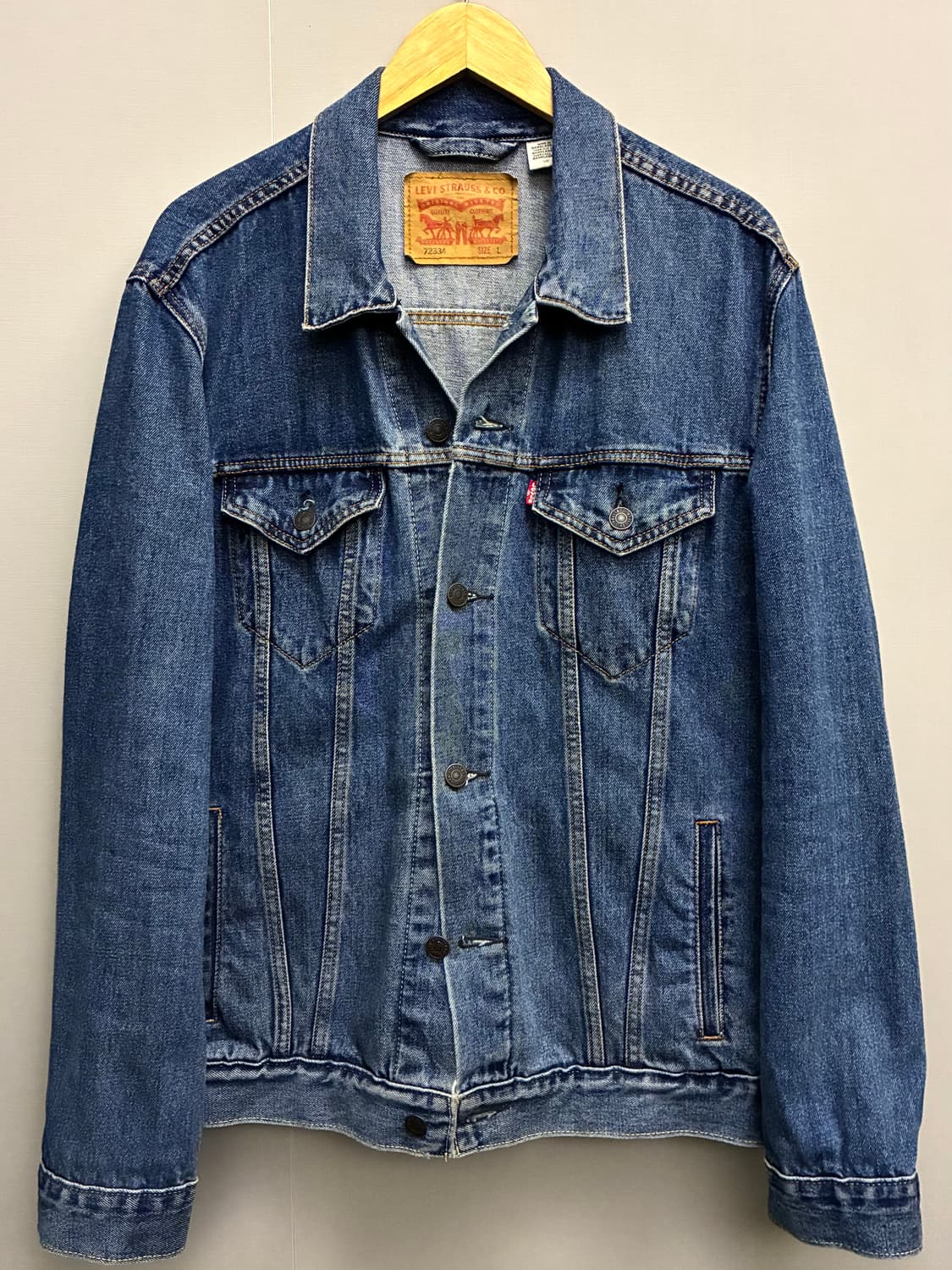(XL)리바이스 3세대 72334 중청 데님 트러커자켓 데님자켓 청자켓 상품이미지1