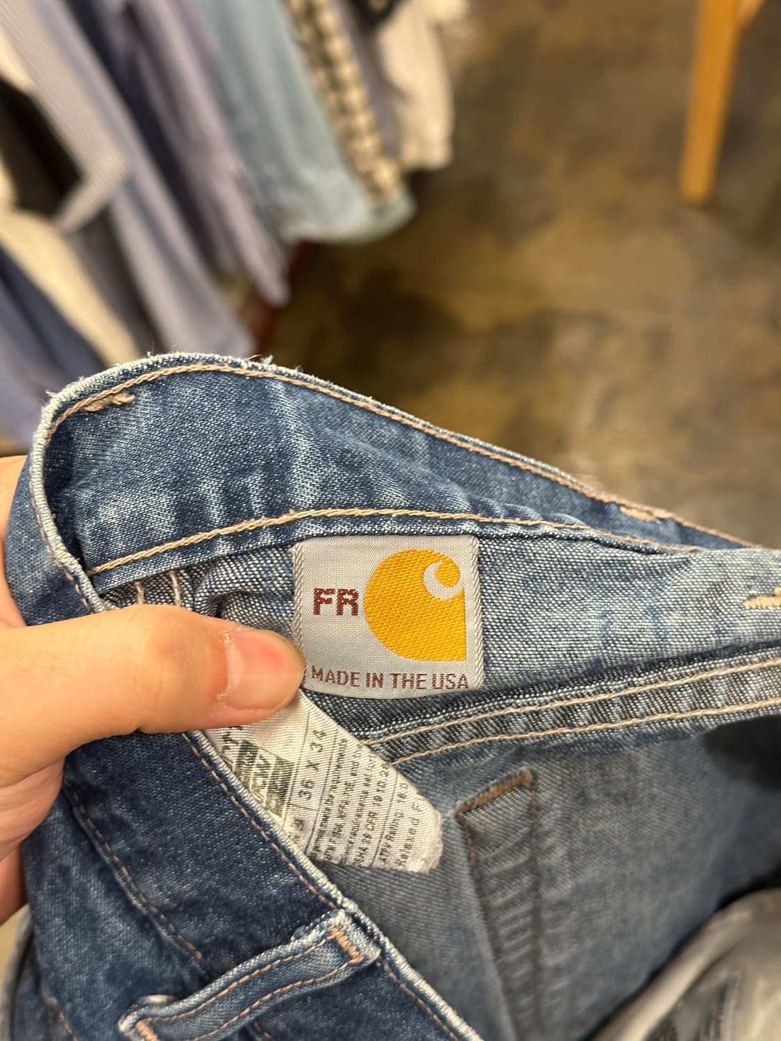칼하트 FR 14806 데님팬츠 36x34 상품이미지7