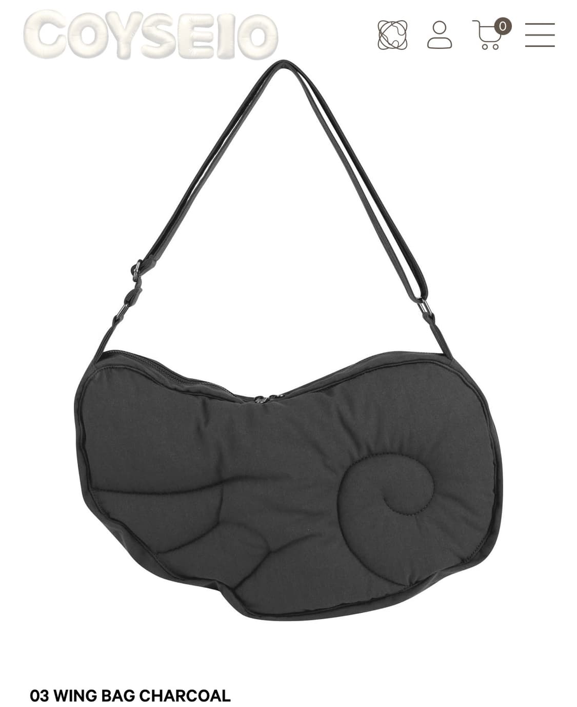 코이세이오 윙백 차콜 상품이미지1